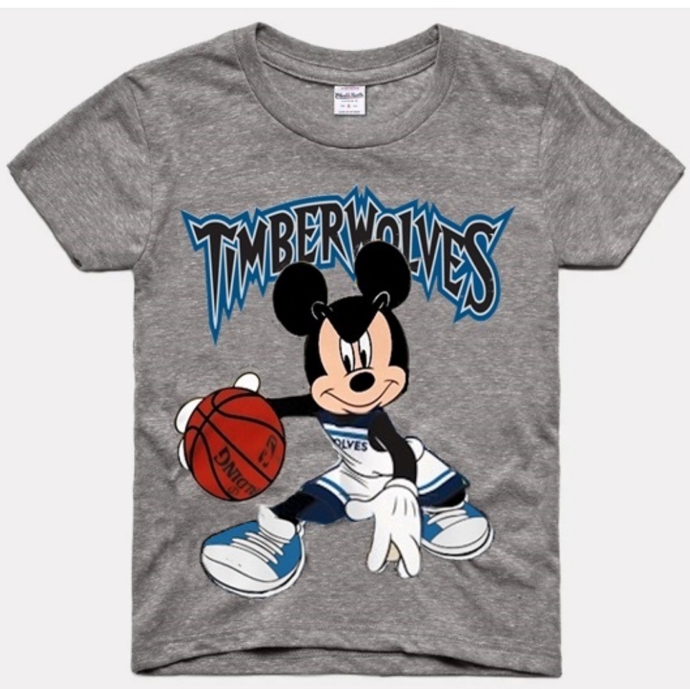 Minnesota Timberwolves Mickey Mouse Toddler Tee sizes 2T-6T available